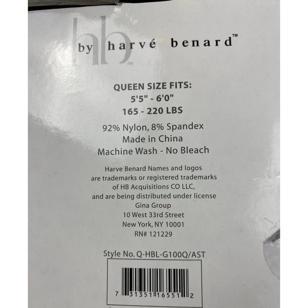 Harve Benard Women's Nylon Blend‎ Seamless Leggings Brown Queen Size New
